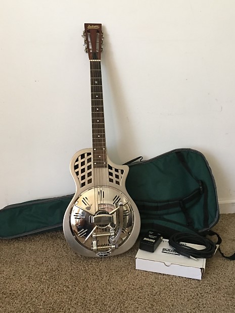 resonator guitar with bigsby